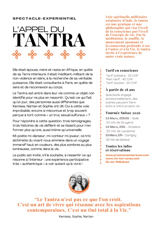 Description spectacle l'appel du Tantra Description spectacle l'appel du Tantra