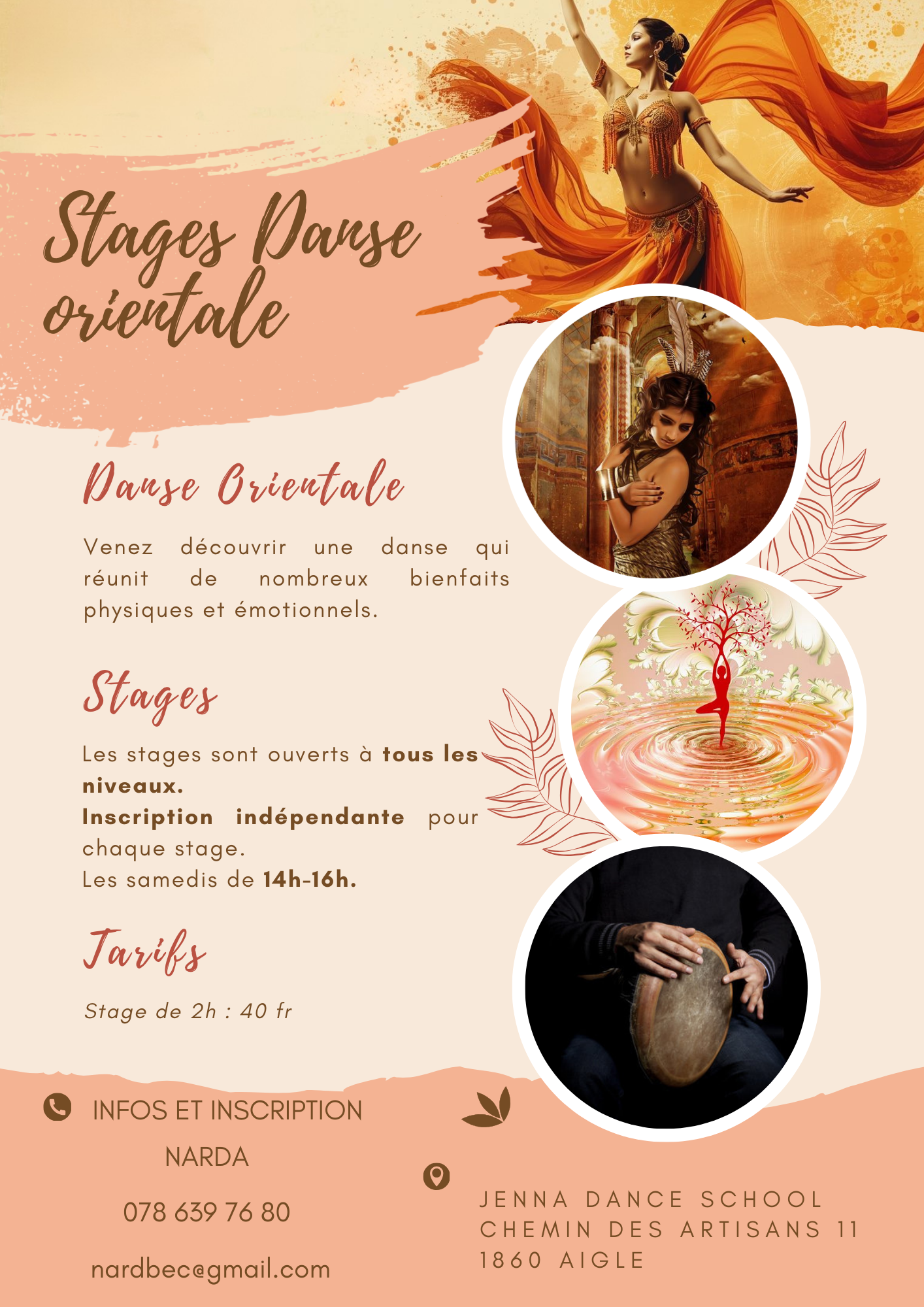 Stage danse orientale Jenna Dance School