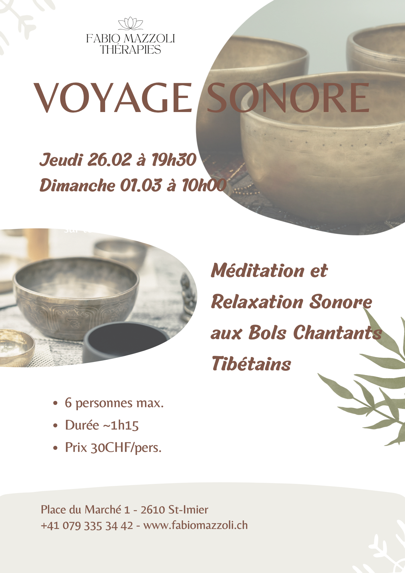 Voyage sonore Fabio Mazzoli St-Imier