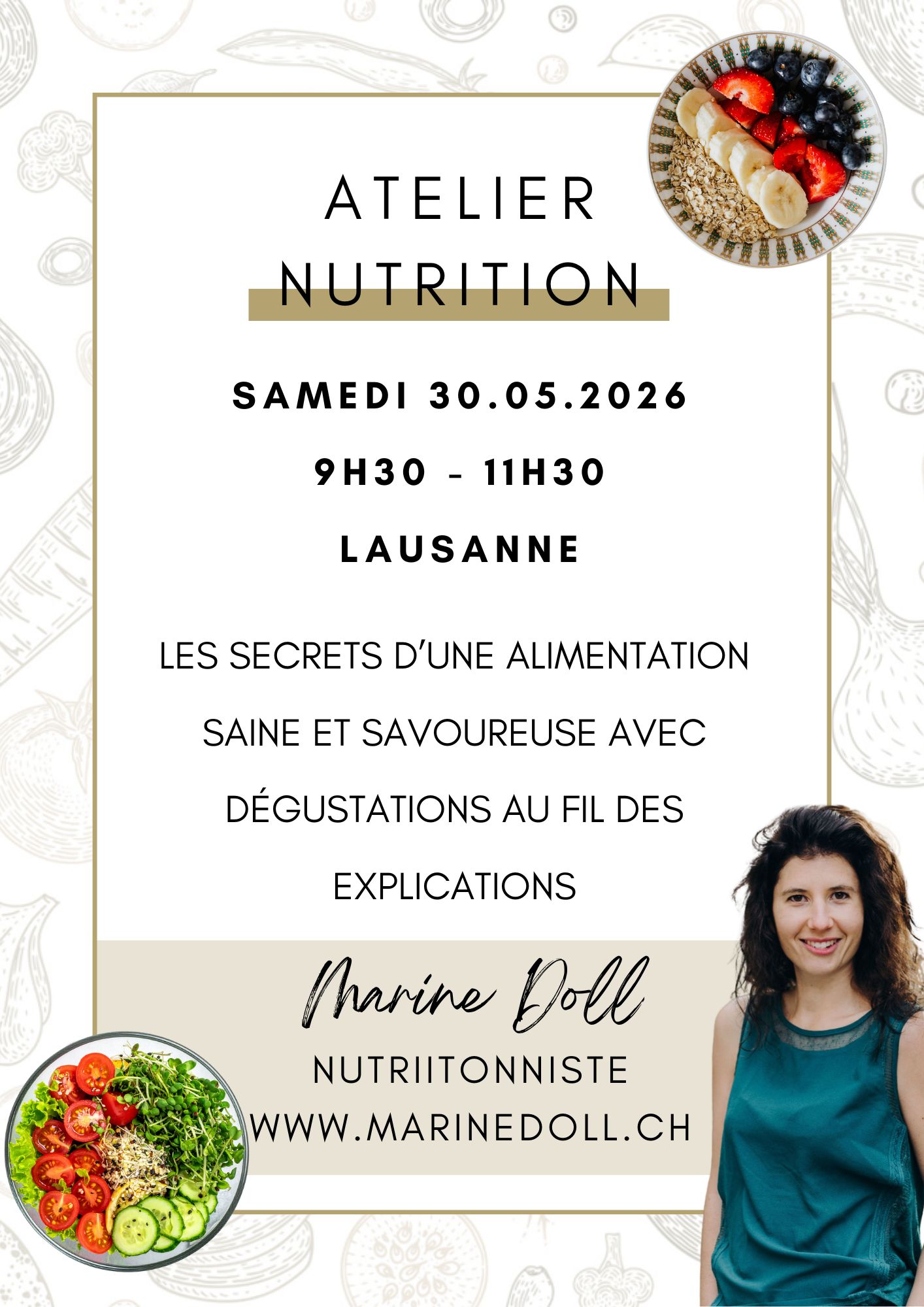 Atelier nutrition 30.05.2026 Lausanne
