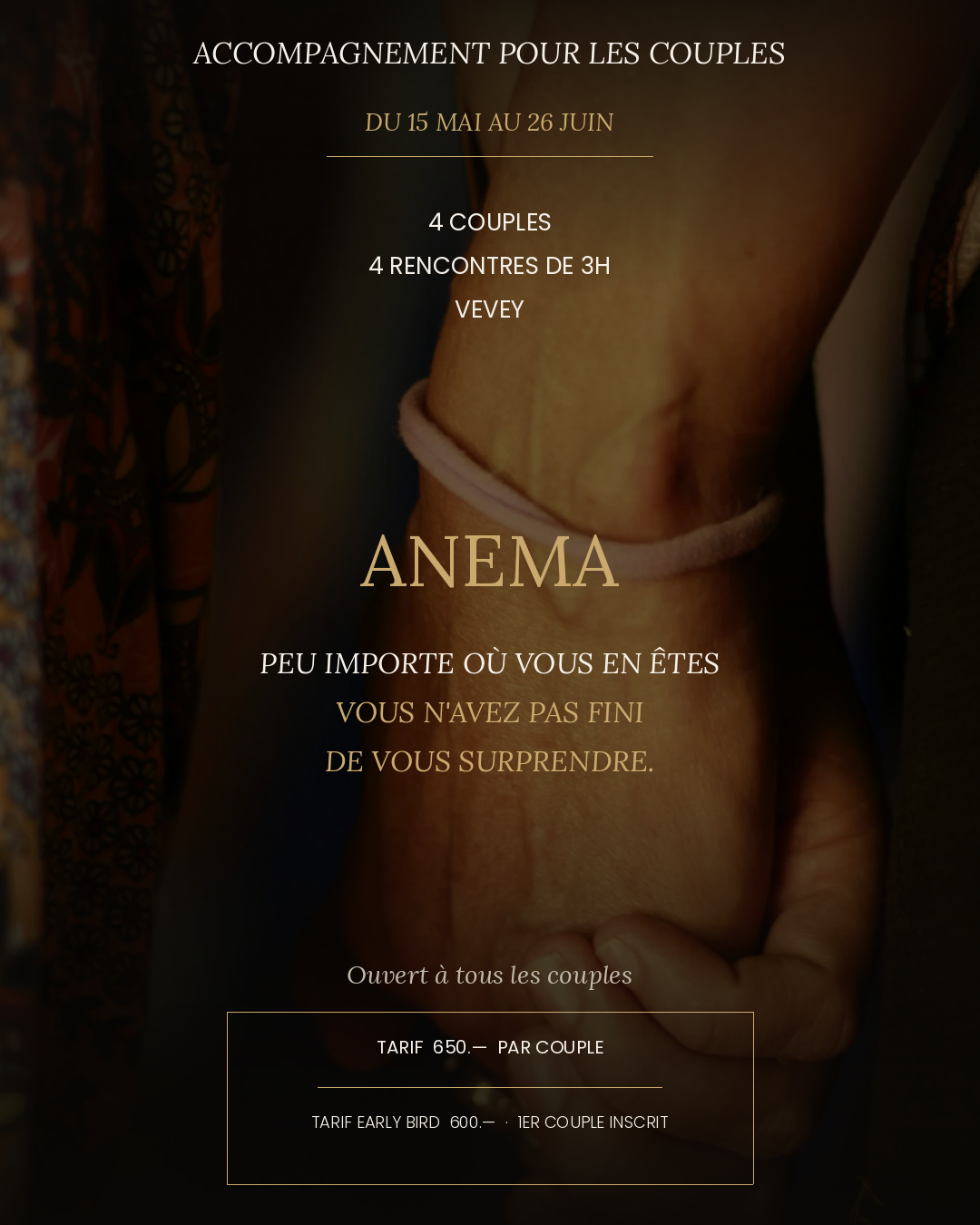 Accompagnement pour les couples ANEMA
