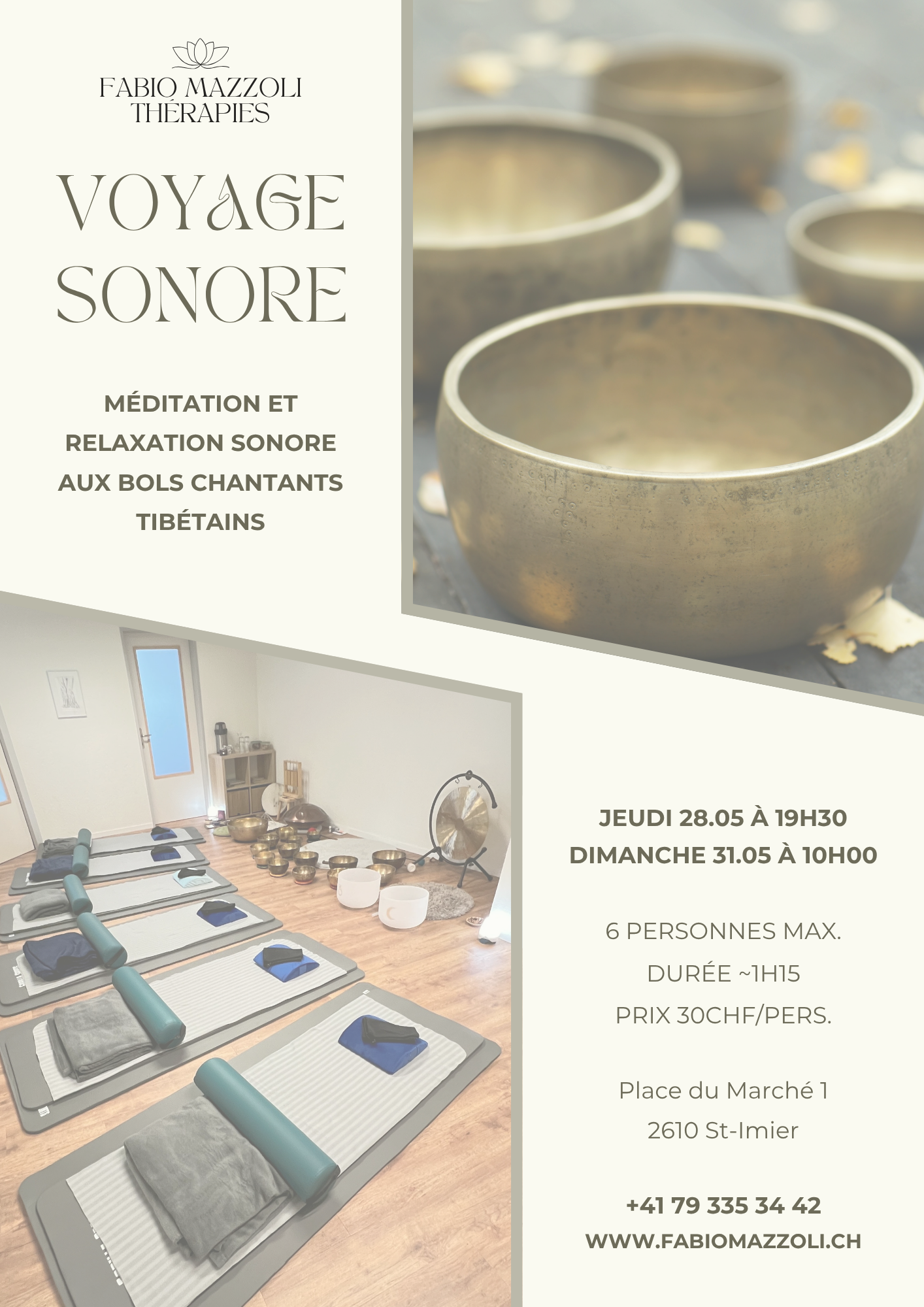 Voyage sonore Fabio Mazzoli St-Imier 28.05.2026 et 31.05.2026