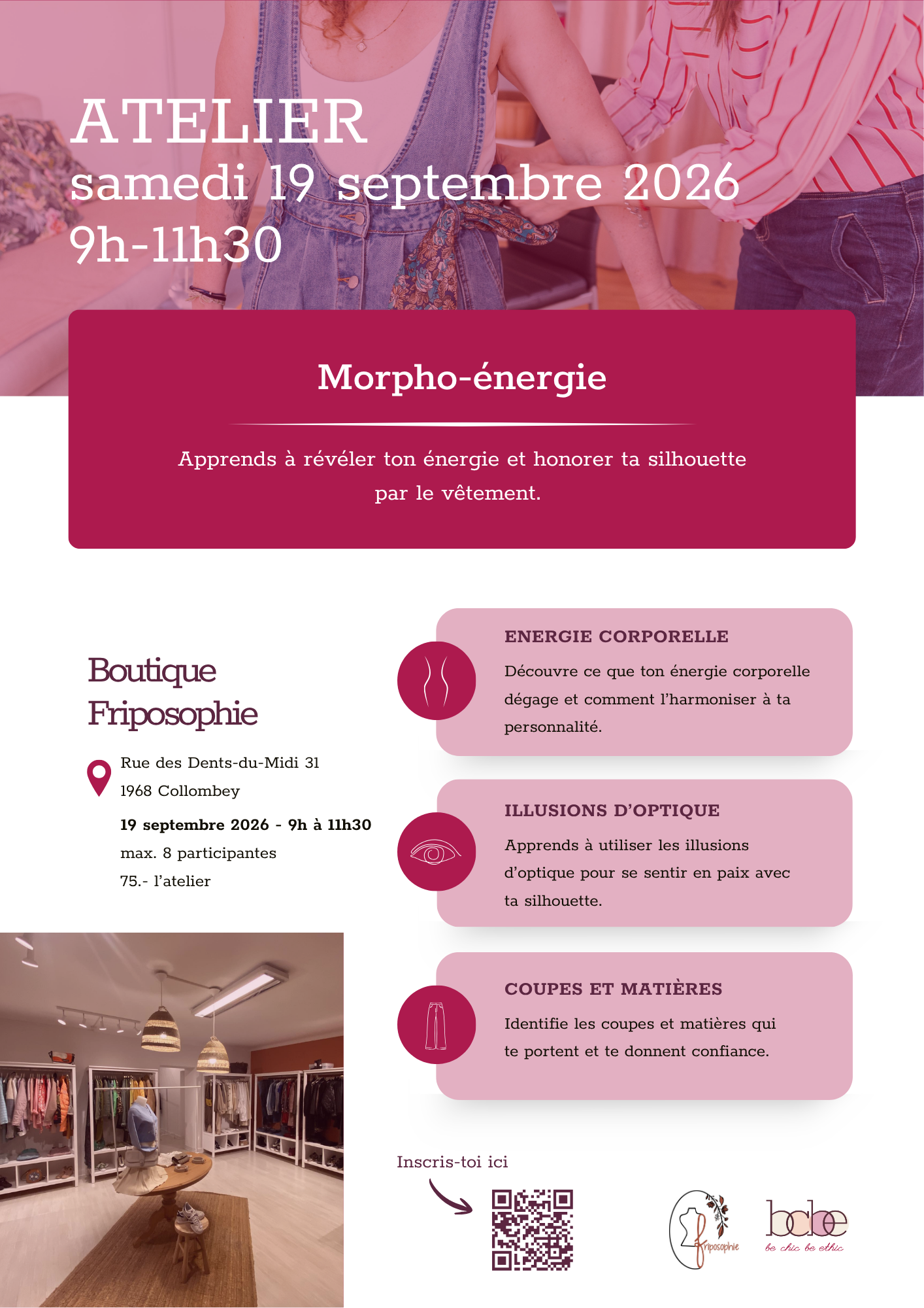 Atelier Morpho énergie 19.09.2026 Collombey