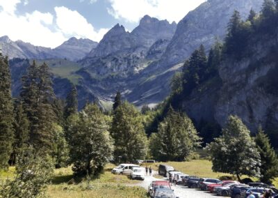 Parking Pont de Nant départ marche pour la Vare