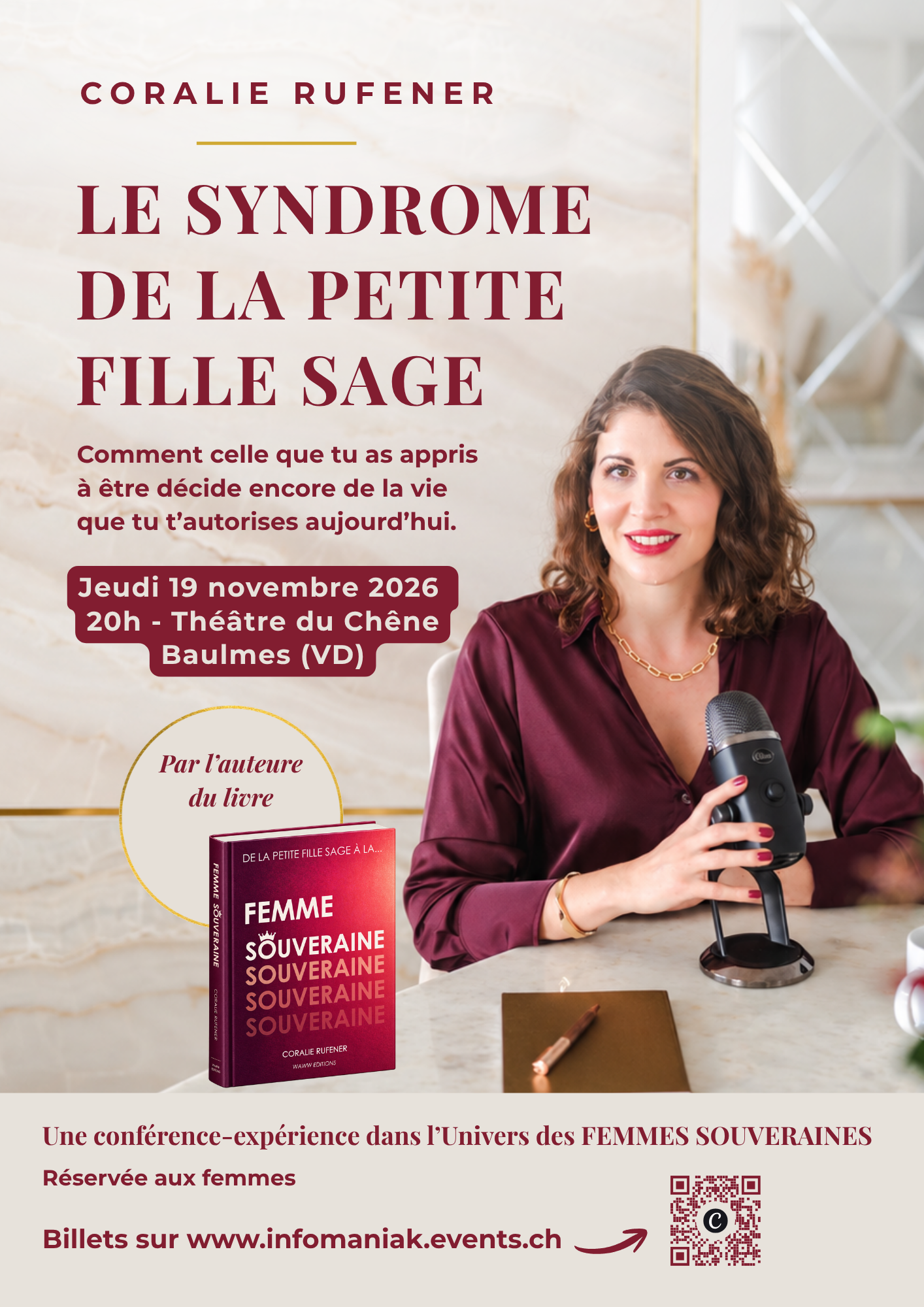 Conférence le syndrôme de la petite fille sage Coraline Rufener