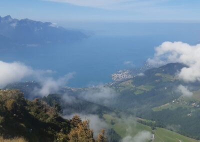Vue du sommet de la dent de jaman